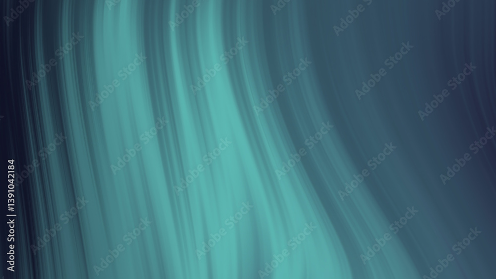 Fototapeta premium It features teal and dark blue flowing vertical lines