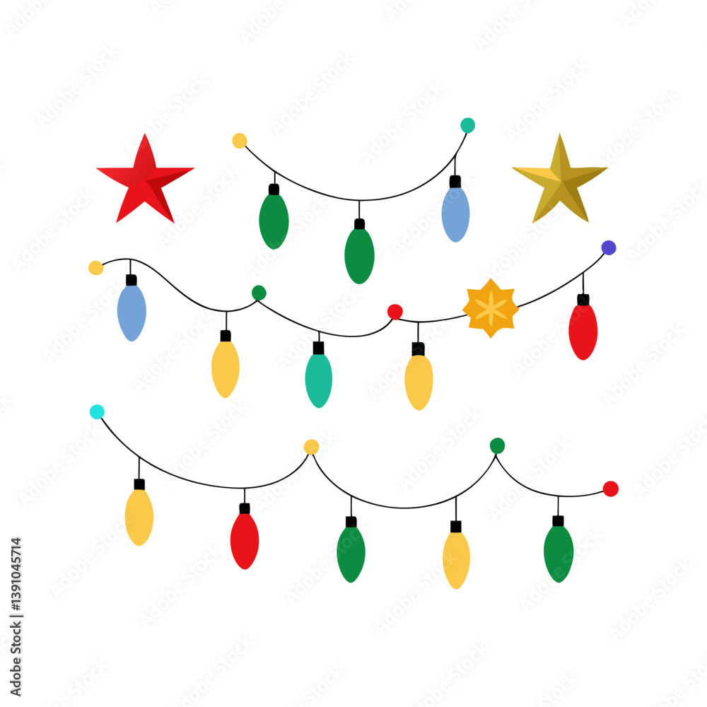 Naklejka premium set of christmas-vector-element