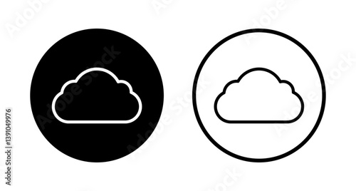 Cloud icon logo design. cloud sign and symbol