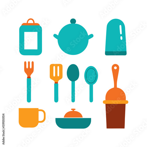 set of kitchenware icon