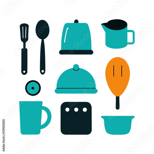 set of kitchenware icon
