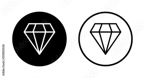Diamond icon logo design. diamond gems sign and symbol
