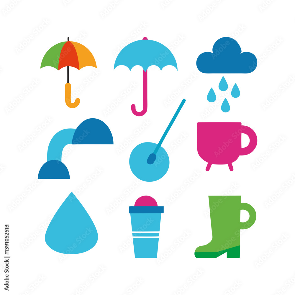 09-different-rainy-day-vector-element-set 09-different-rainy-day-vector-element-set