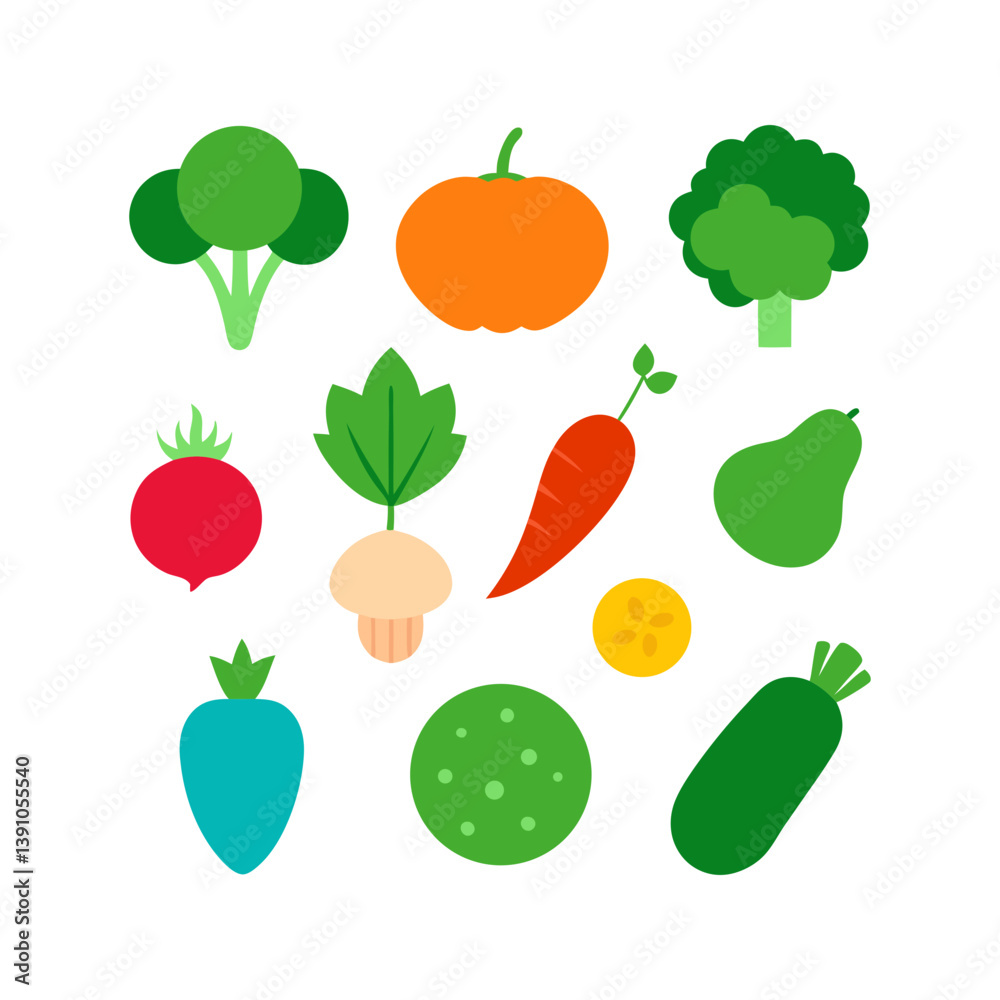 Fototapeta premium set of vegetables