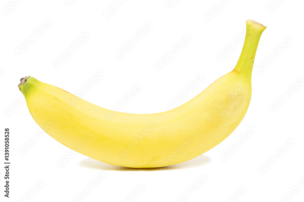Isolated banana sat alone on the table