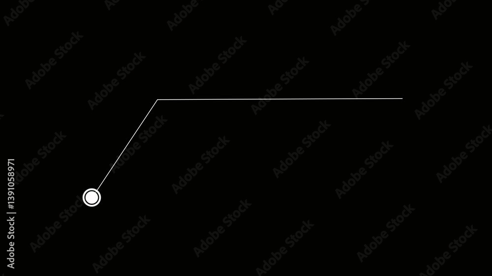 HUD call out elements pack animation on black background. Simple HUD elements frame lines callout animation for text on black background. Simple HUD elements frame lines callout animation.