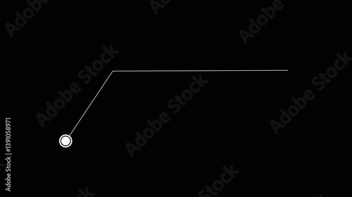 HUD call out elements pack animation on black background. Simple HUD elements frame lines callout animation for text on black background. Simple HUD elements frame lines callout animation.