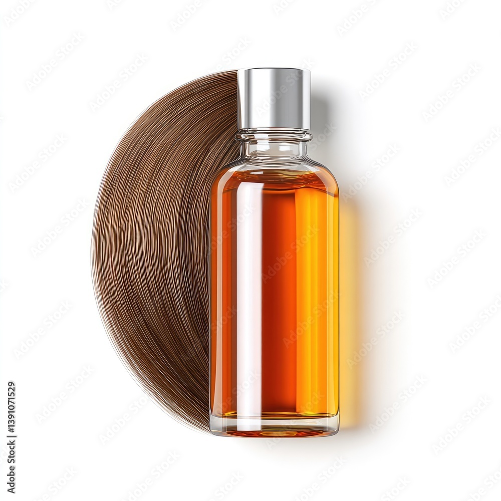 Fototapeta premium Hair treatment oil, healthy locks