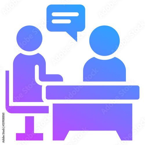 Career Education Icon Symbol Glyph Gradient
