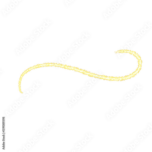 Golden Sparkling Swirl, Light Trail Design Element