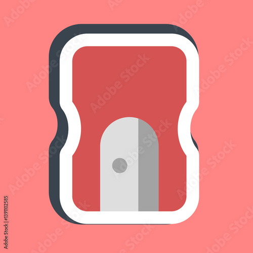 Sticker sharpener. School and education elements. Good for prints, posters, logo, advertisement, infographics, etc.