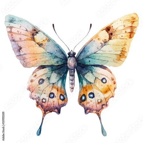 watercolor vector of Kolaczki A Beautifully Detailed, isolated on a white background.