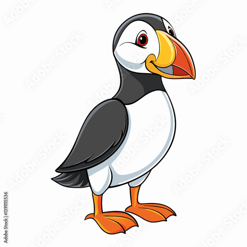 vector illustration of a duck