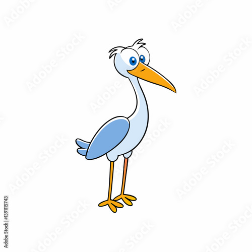 stork with baby