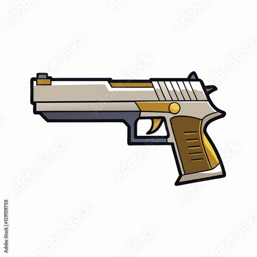 gun isolated on white