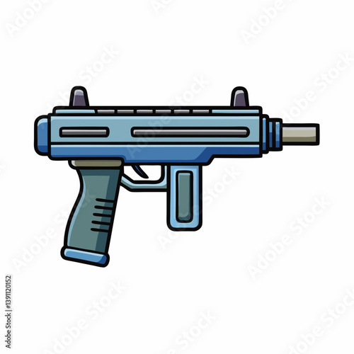 gun isolated on white