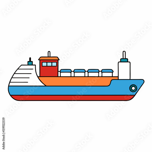 ship in the sea