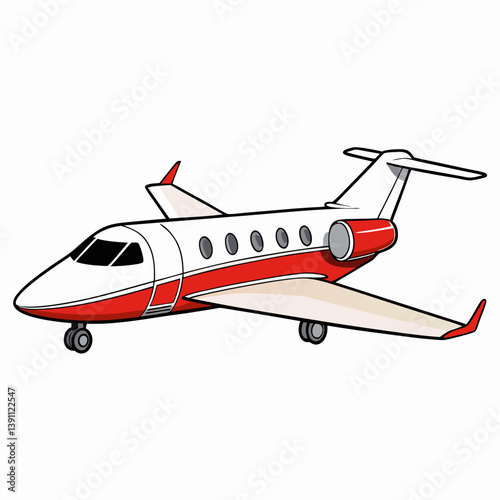 vector illustration of airplane