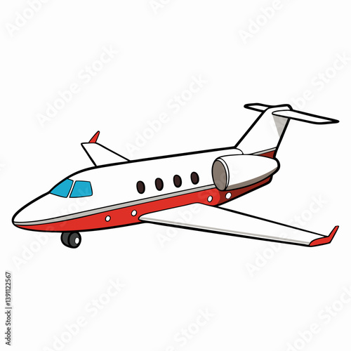 vector illustration of airplane