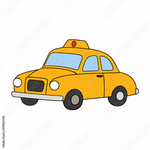 yellow taxi car