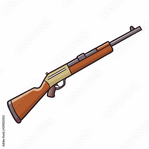 assault rifle vector