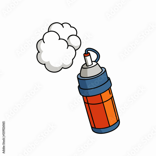 dynamite bomb with a burning fuse