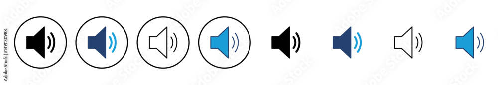Speaker icon vector. volume icon vector. loudspeaker icon vector. sound symbol Speaker icon vector. volume icon vector. loudspeaker icon vector. sound symbol