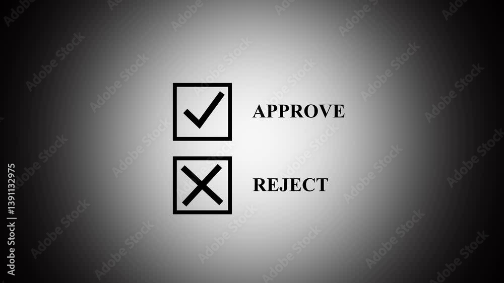 abstract Animated Checkmark and Cross Symbol for Correct and Incorrect ...