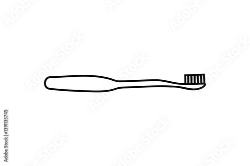 Toothbrush icon vector on white background