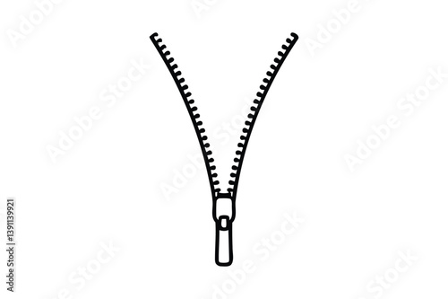 Zipper in trendy silhouette
