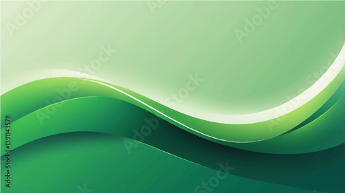 green gradiant smooth light lines dots mix background. Vector illustration