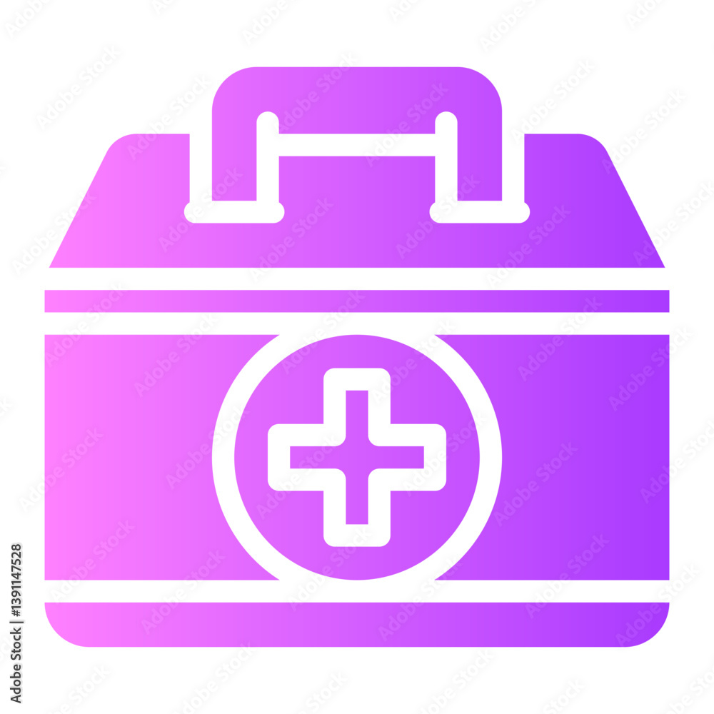 first aid kit gradient icon first aid kit gradient icon