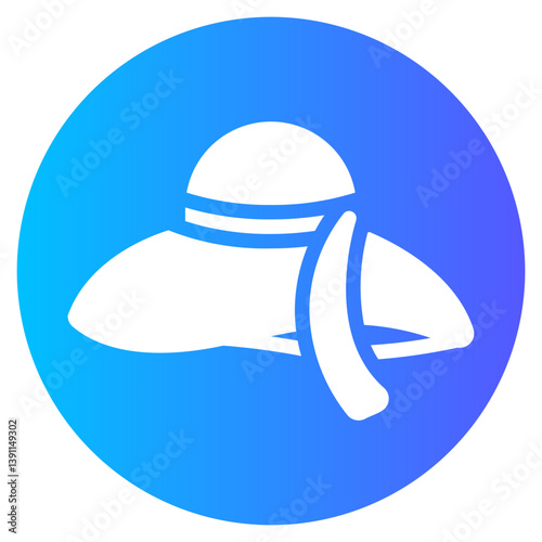pamela hat gradient icon