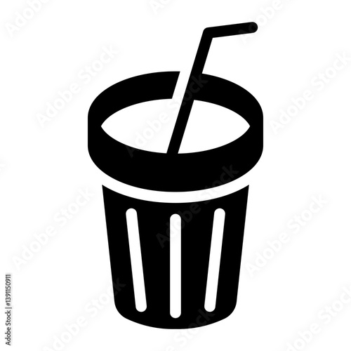 Soft drink glyph icon