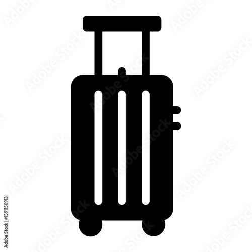 suitcase glyph icon