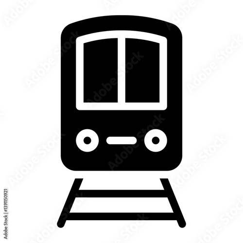train glyph icon