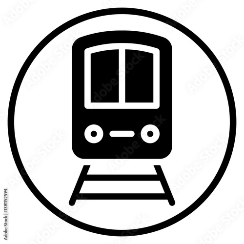 train glyph icon