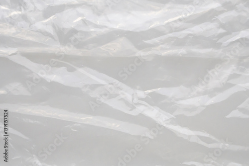 White plastic bag texture background