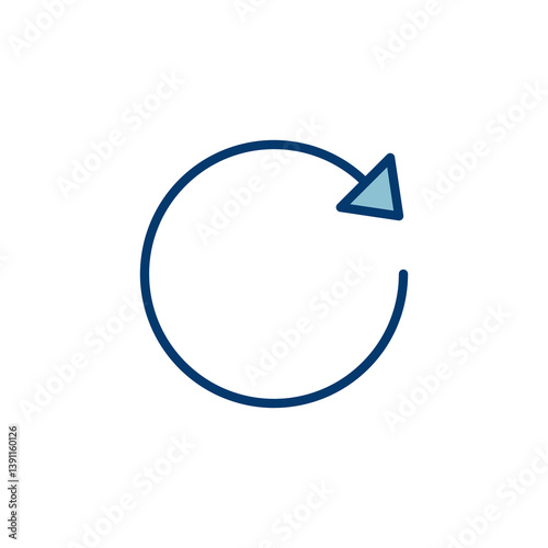 Refresh icon vector isolated on white background. Reload icon vector. Update icon. convert icon