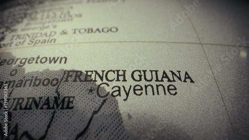 Map of French Guiana