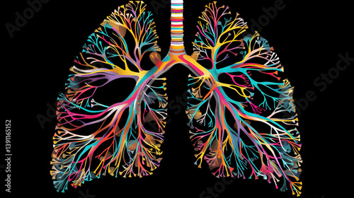 human lung illustration