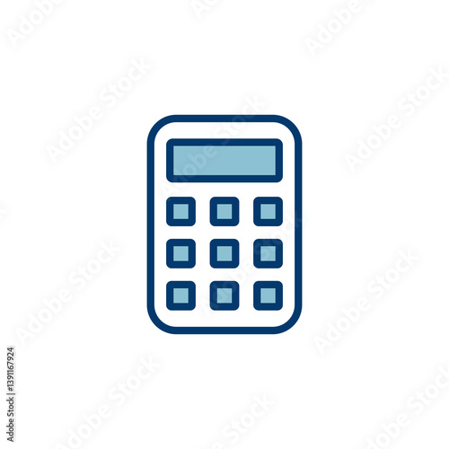 Calculator icon vector isolated on white background. Calculator vector icon. Accounting icon