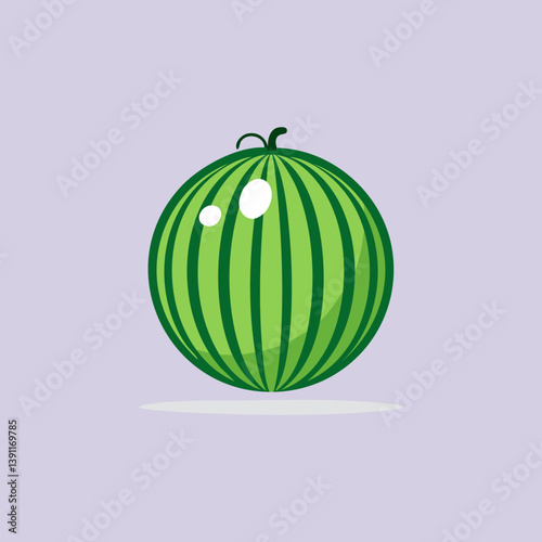 Watermelon icon in flat style. Fresh sweet and healthy fruit vector, Creative and Modern design in EPS10 vector illustration.Creative and Modern design in EPS10 vector illustration.