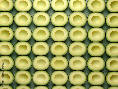 Avocado Halves Patterned photo
