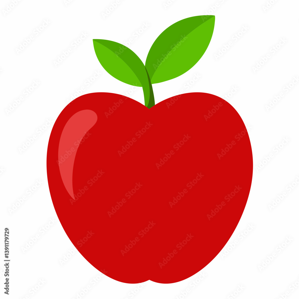 An apple fruit vector An apple fruit vector