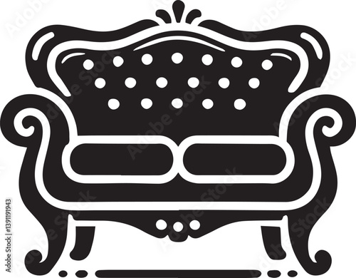 sofa vector illustration, sofa silhouette vector, sofa logo vector, vector illustration isolated on white background