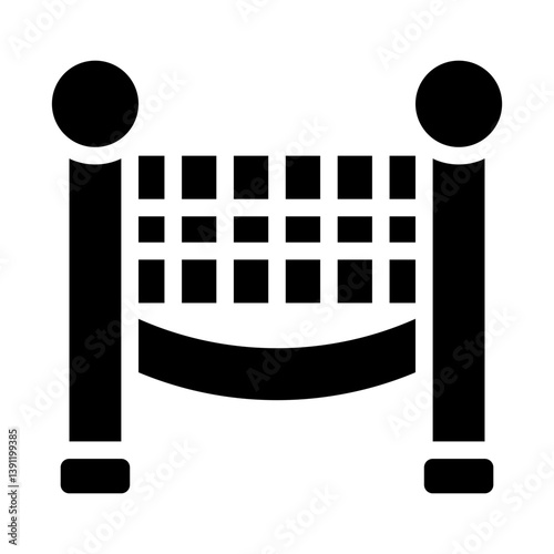 finish line glyph icon