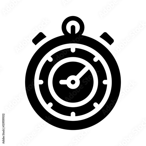 stopwatch glyph icon