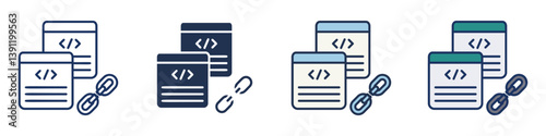 Backlinks Icons Collection – Multiple Vector Styles Included