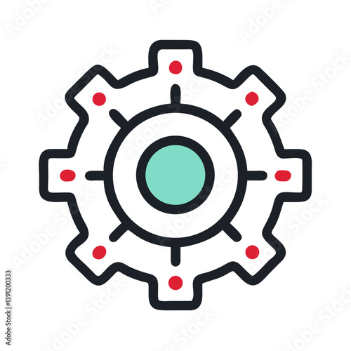 Wallpaper Mural Gear with Core Design Icon Design Torontodigital.ca